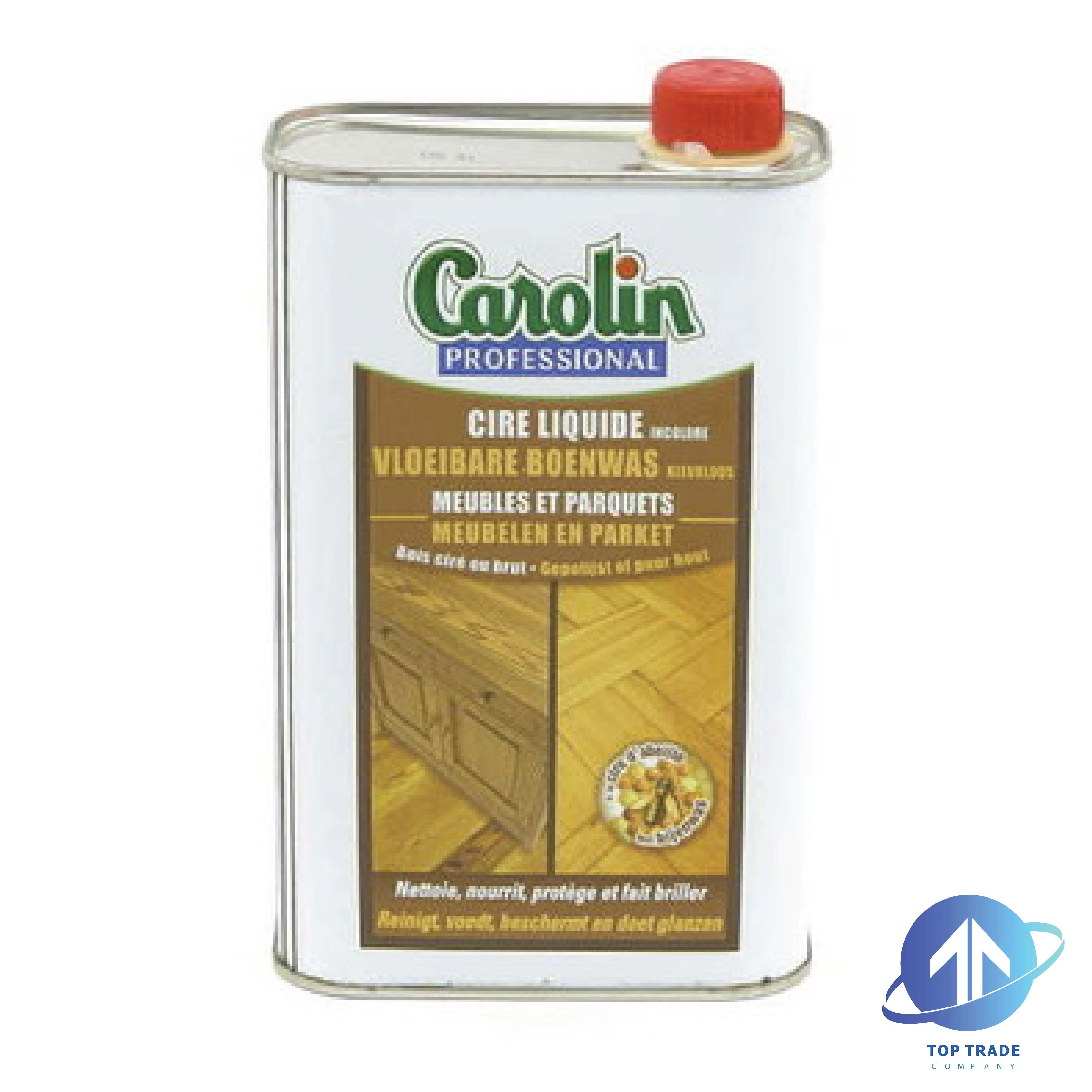 Carolin cire liquide incolore Meubles et Paquets (4) 1L